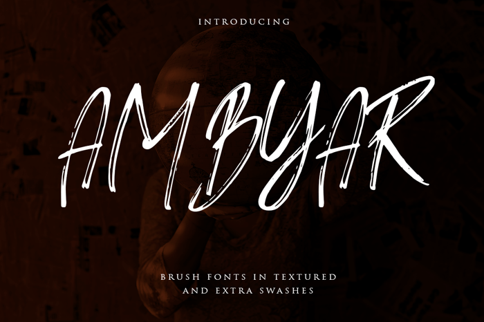 AMBYAR Brush Font poster