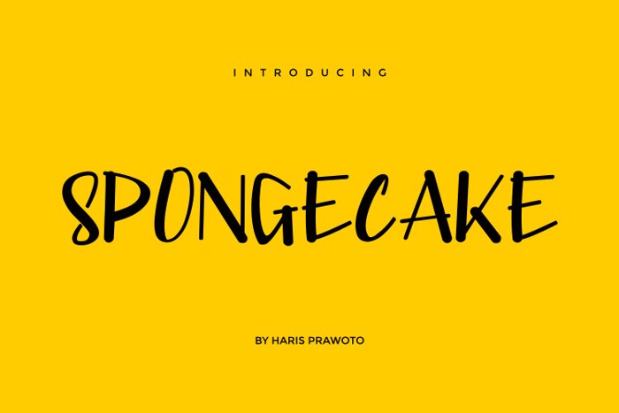 SPONGECAKE Font | selawe | FontSpace