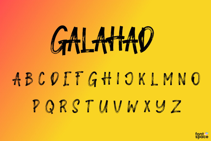 Galahad Font poster