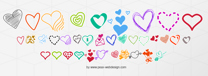 PWLittleHearts Font poster