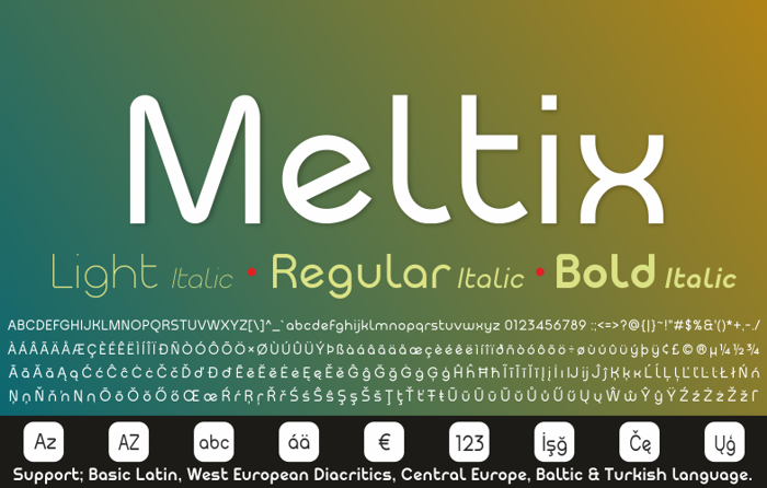 Meltix Bold Demo Font poster