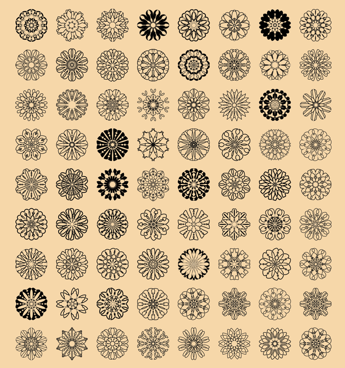 shapes Font poster