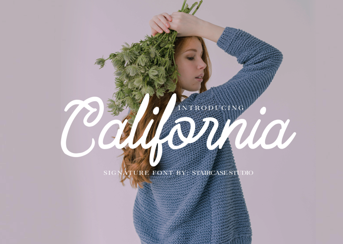 California Font poster