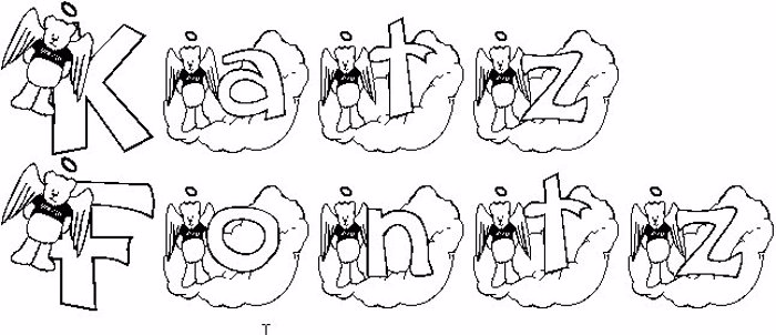 KG ANGELBEAR Font poster