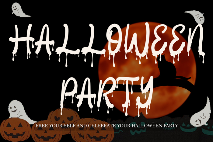 Halloween Party Font poster