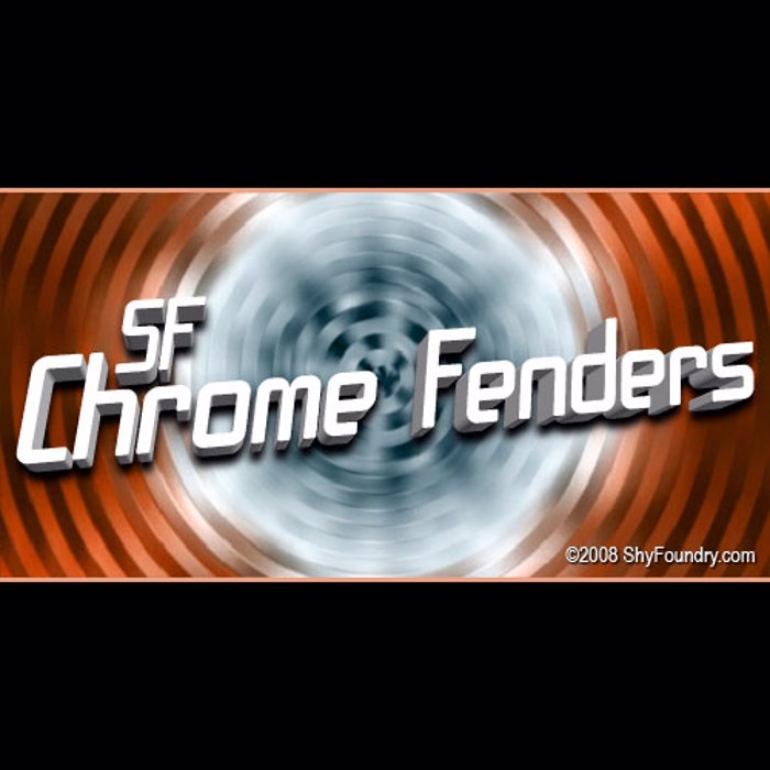 SF Chrome Fenders Font poster