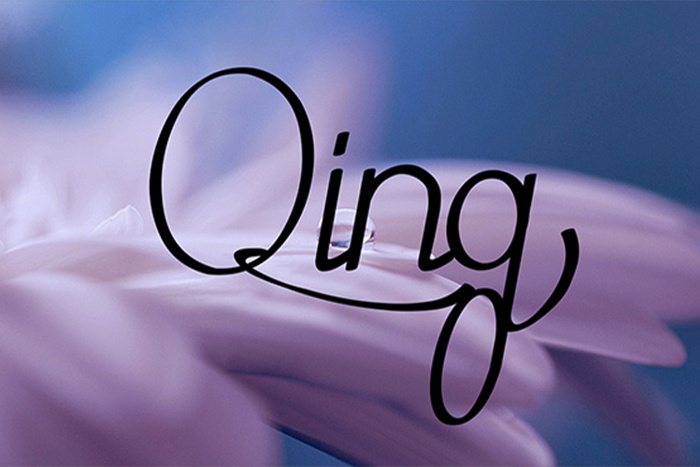 Qing Font poster