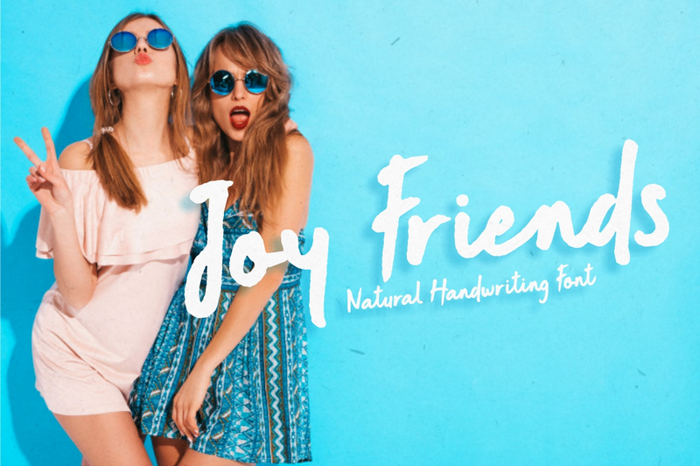 Joy Friends Font poster