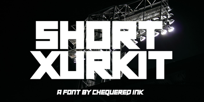 Short Xurkit Font poster