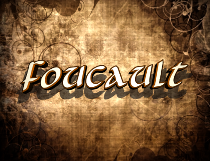 Foucault Font poster