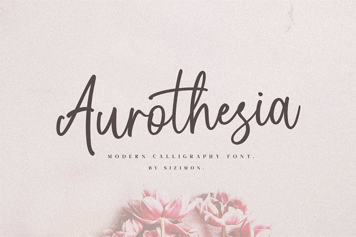 Aurothesia Font poster