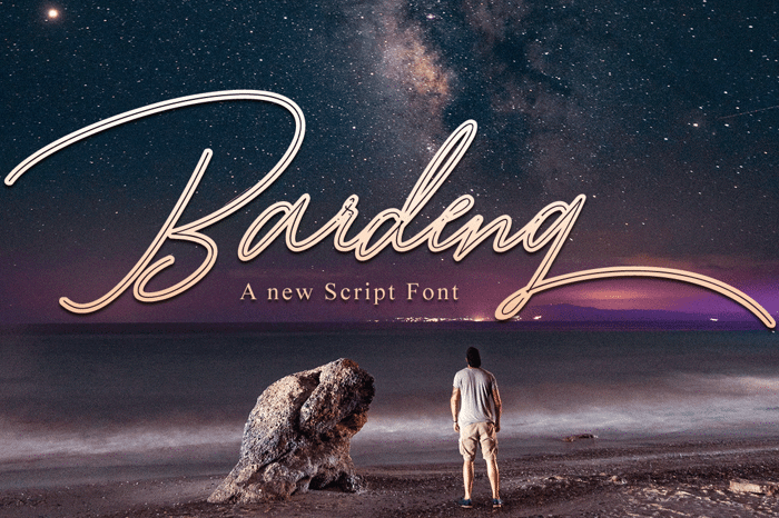 Bardeng Font poster