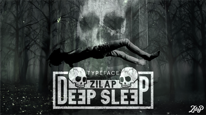 Zilap Sleep Font poster