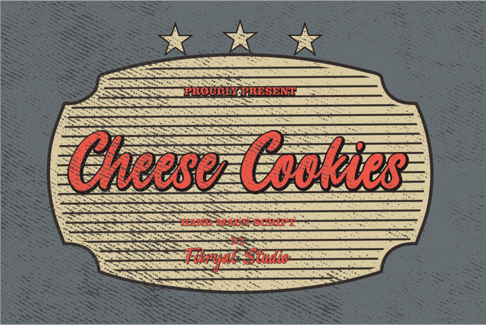 Cheese Cookies Font poster