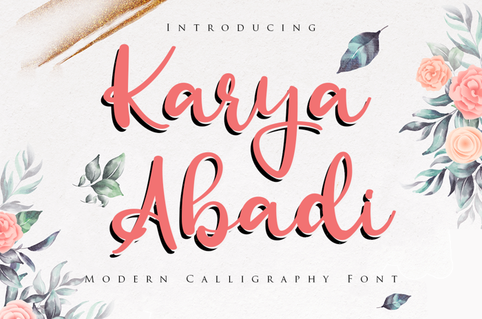 Karya Abadi Font poster