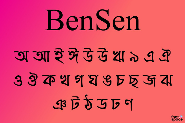 Ben Sen Handwriting Font poster