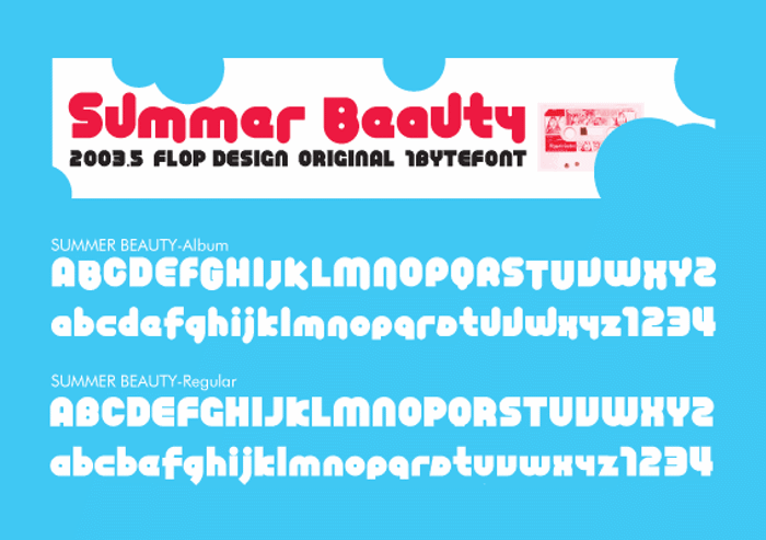 Summer Beauty Font poster