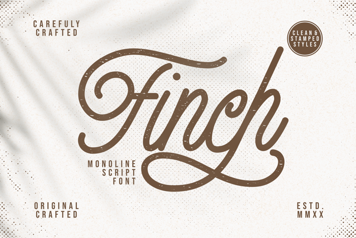 Finch Font poster