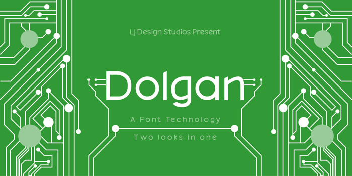 Dolgan Font poster