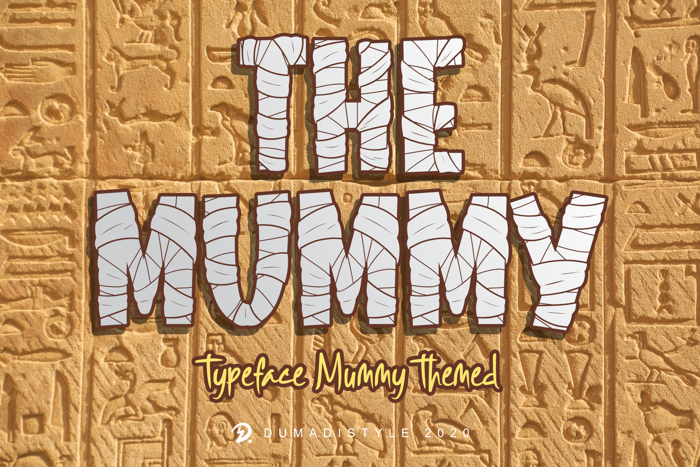 The Mummy Font poster