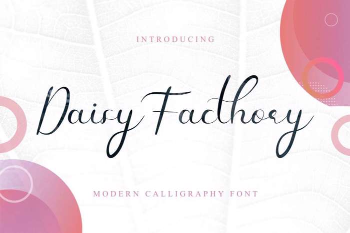 Daisy Facthory Font poster
