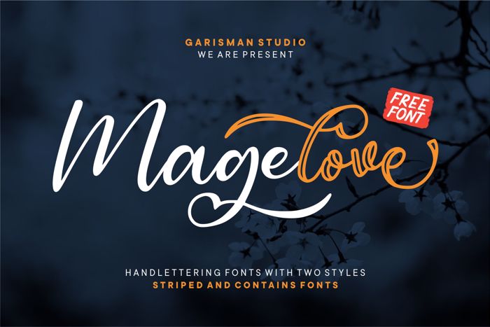Magelove Font poster