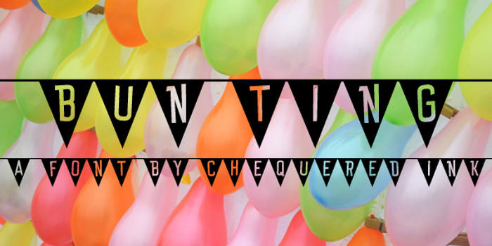 Bun Ting Font poster