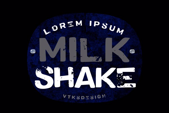 Vtks MilkShake Font poster