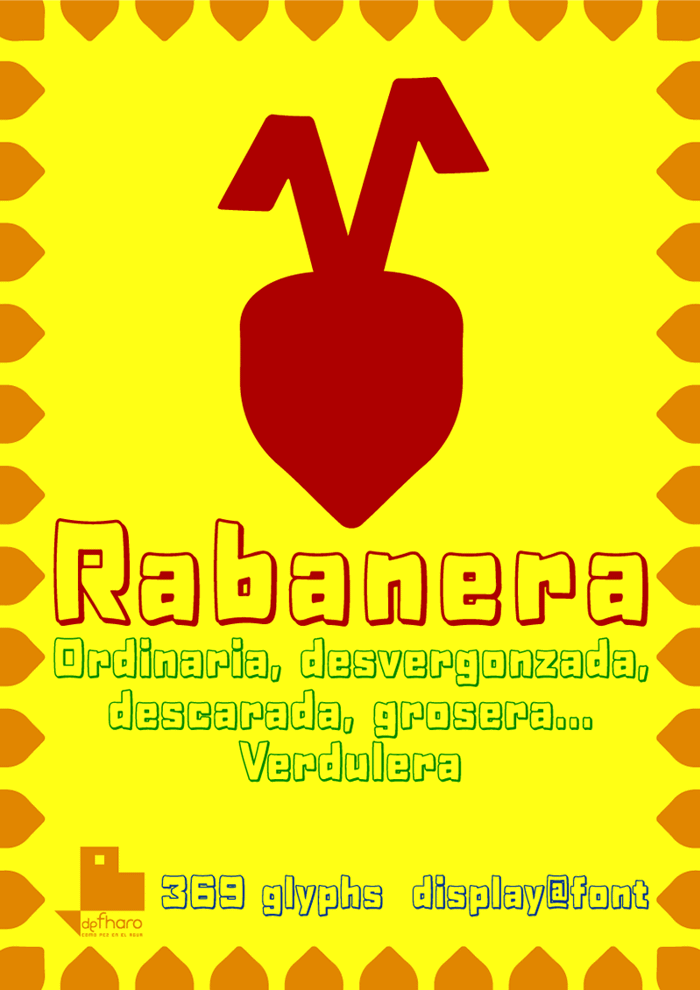 Rabanera Font poster