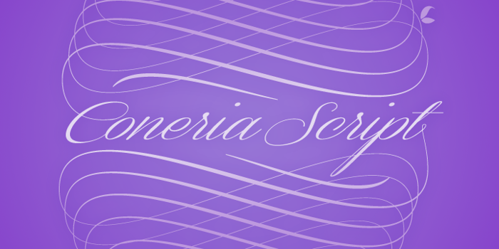 Coneria Script Font poster