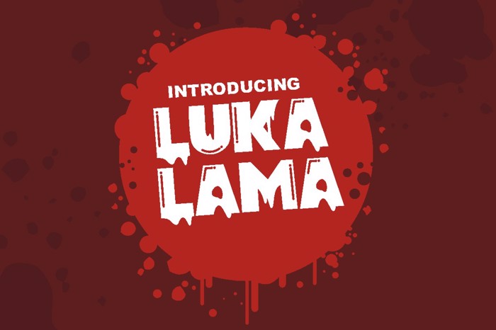 Lukalama Font poster