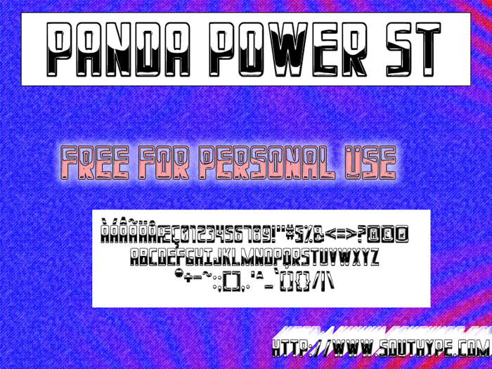 Panda Power St Font poster