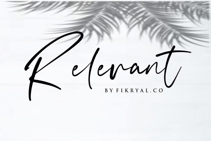 Relevant Font poster