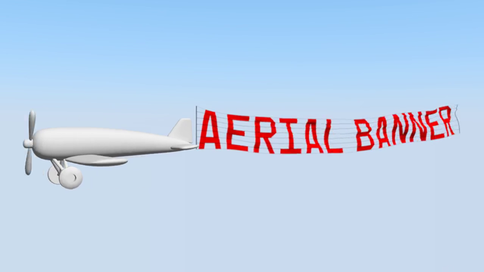 Aerial Banner Font poster