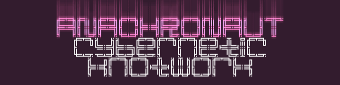 Anachronaut Font poster