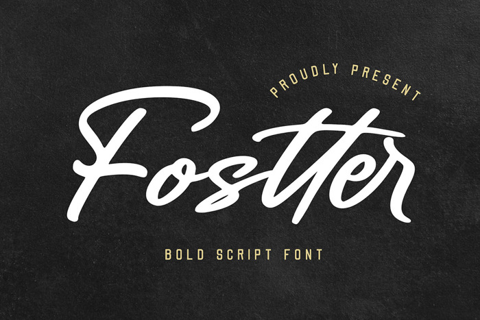 Fostter Font poster