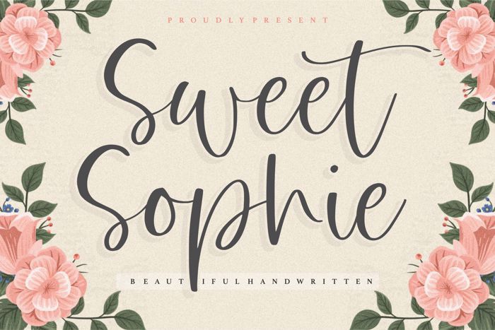 Sweet Sophie Font poster
