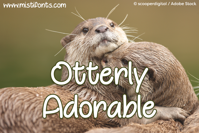Otterly Adorable Font poster