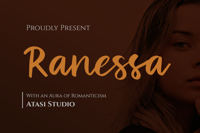 Ranessa Script Font poster