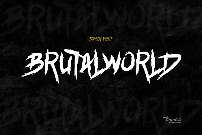 Brutalworld Font poster