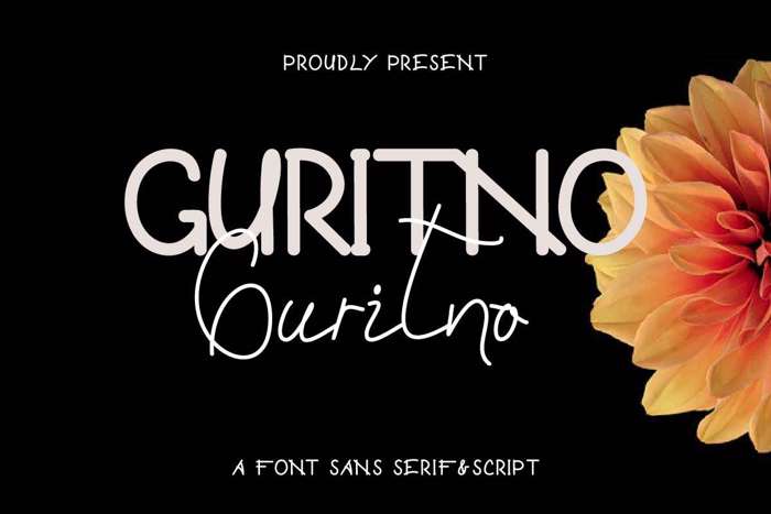 Guritno Font poster