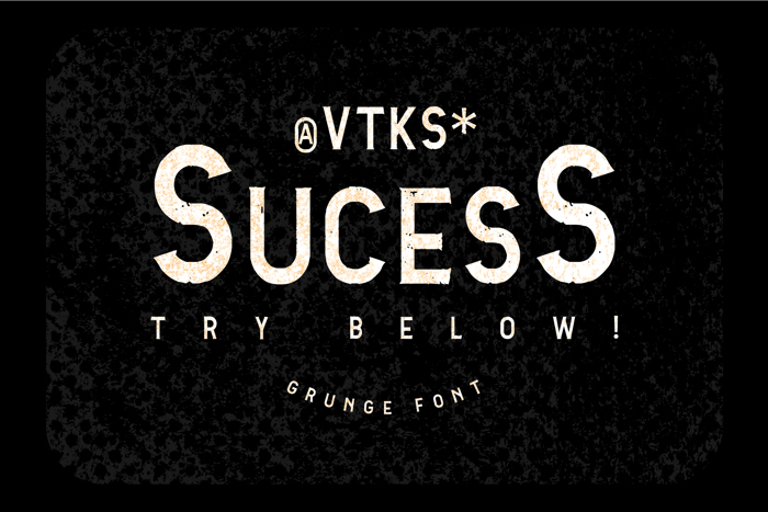 Vtks Sucess Font poster