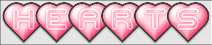 Hearts BRK Font poster
