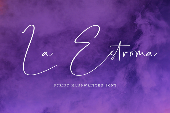 La Estroma Font poster