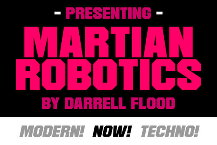 Martian Robotics Font poster