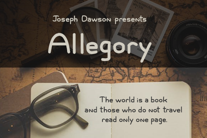Allegory Font poster