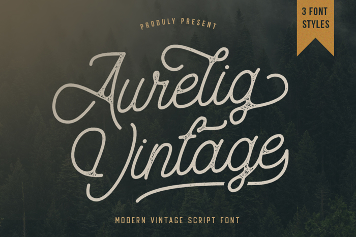 Aurelig Font poster