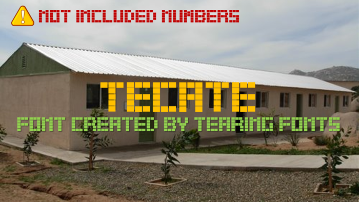 Tecate Font poster