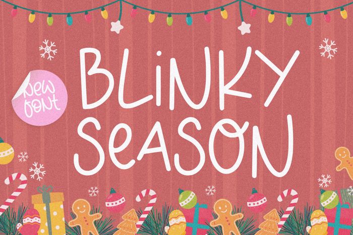 BLINKY SEASON Font poster