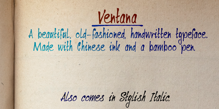 DK Ventana Font poster
